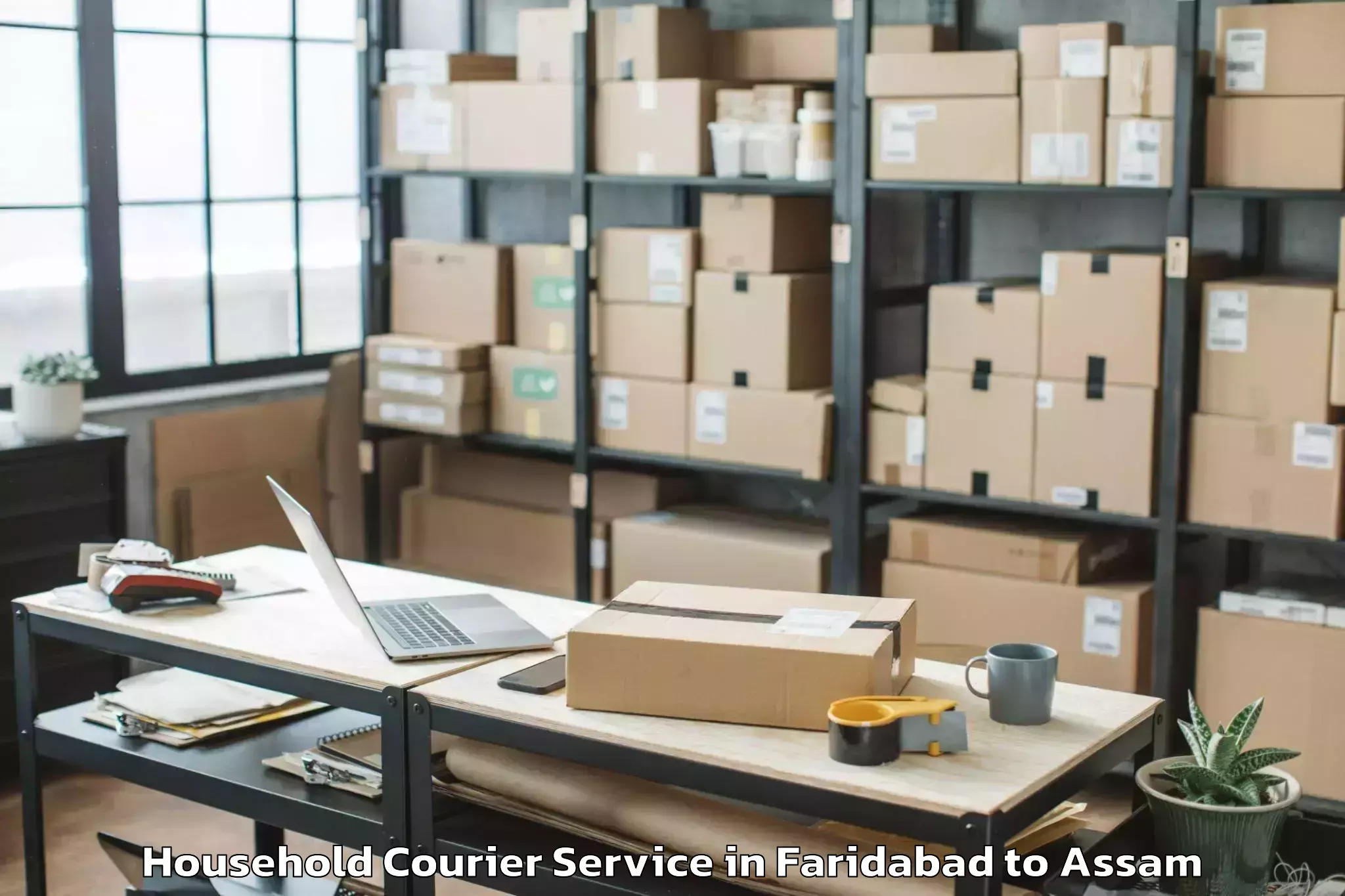 Efficient Faridabad to Khoirabari Household Courier